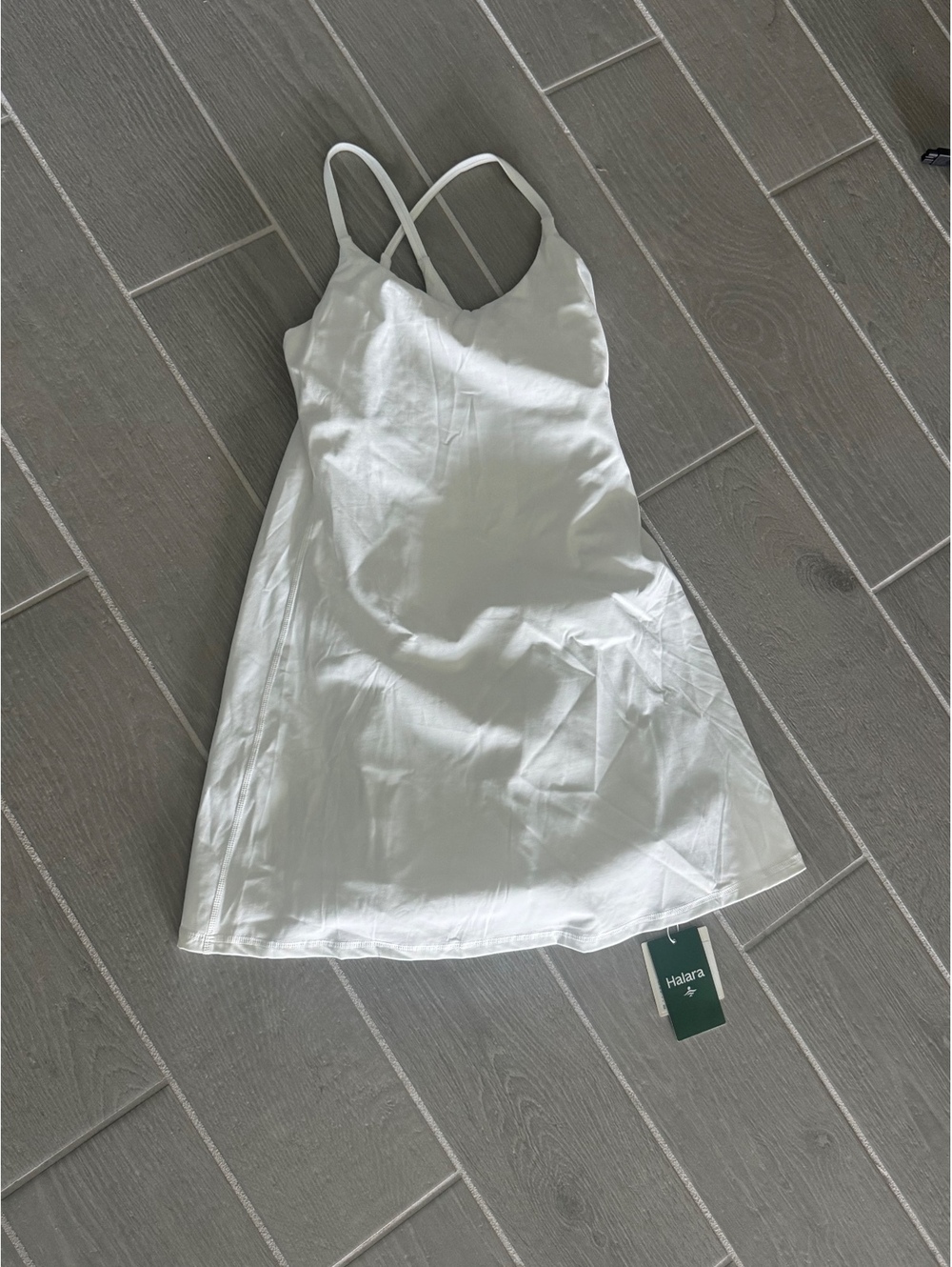 Halara White Strappy Mini Dress with Tags